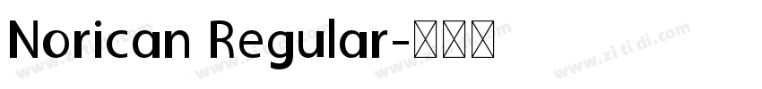 Norican Regular字体转换